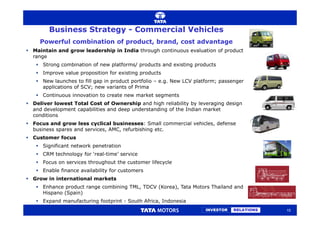 Investor presentation by tata motors | PDF