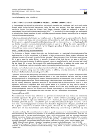Investor state arbitration exploring conteporary issues and remedy | PDF