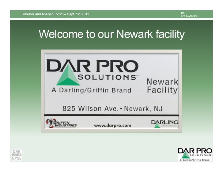 Darling International Investor Analyst Day