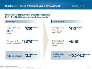 Catalysts
68
Rainy River Federal EA approval
Rainy River Provincial EA approval
Commence Rainy River construction
Complete New Afton mill expansion
Rainy River and Blackwater regional exploration
Commence New Afton C-zone permitting process
Blackwater permitting
Complete C-zone feasibility study
 