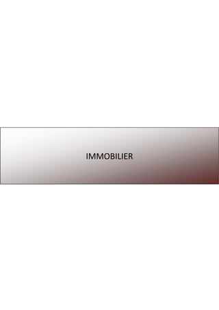 IMMOBILIER
 