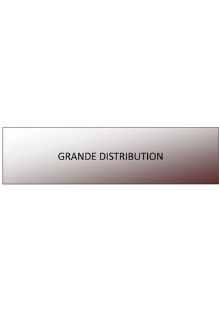 GRANDE DISTRIBUTION
 