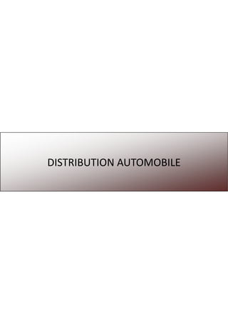 DISTRIBUTION AUTOMOBILE
 