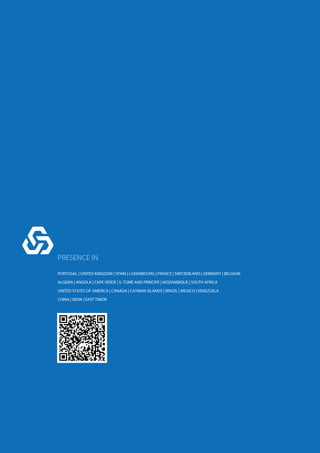 2015 Full Year Report24
CGD INVESTOR’S JOURNAL
#04_october 2014
PRESENCE IN
PORTUGAL | UNITED KINGDOM | SPAIN | LUXEMBOURG | FRANCE | SWITZERLAND | GERMANY | BELGIUM
ALGERIA | ANGOLA | CAPE VERDE | S. TOMÉ AND PRÍNCIPE | MOZAMBIQUE | SOUTH AFRICA
UNITED STATES OF AMERICA | CANADA | CAYMAN ISLANDS | BRAZIL | MEXICO | VENEZUELA
CHINA | INDIA | EAST TIMOR
 