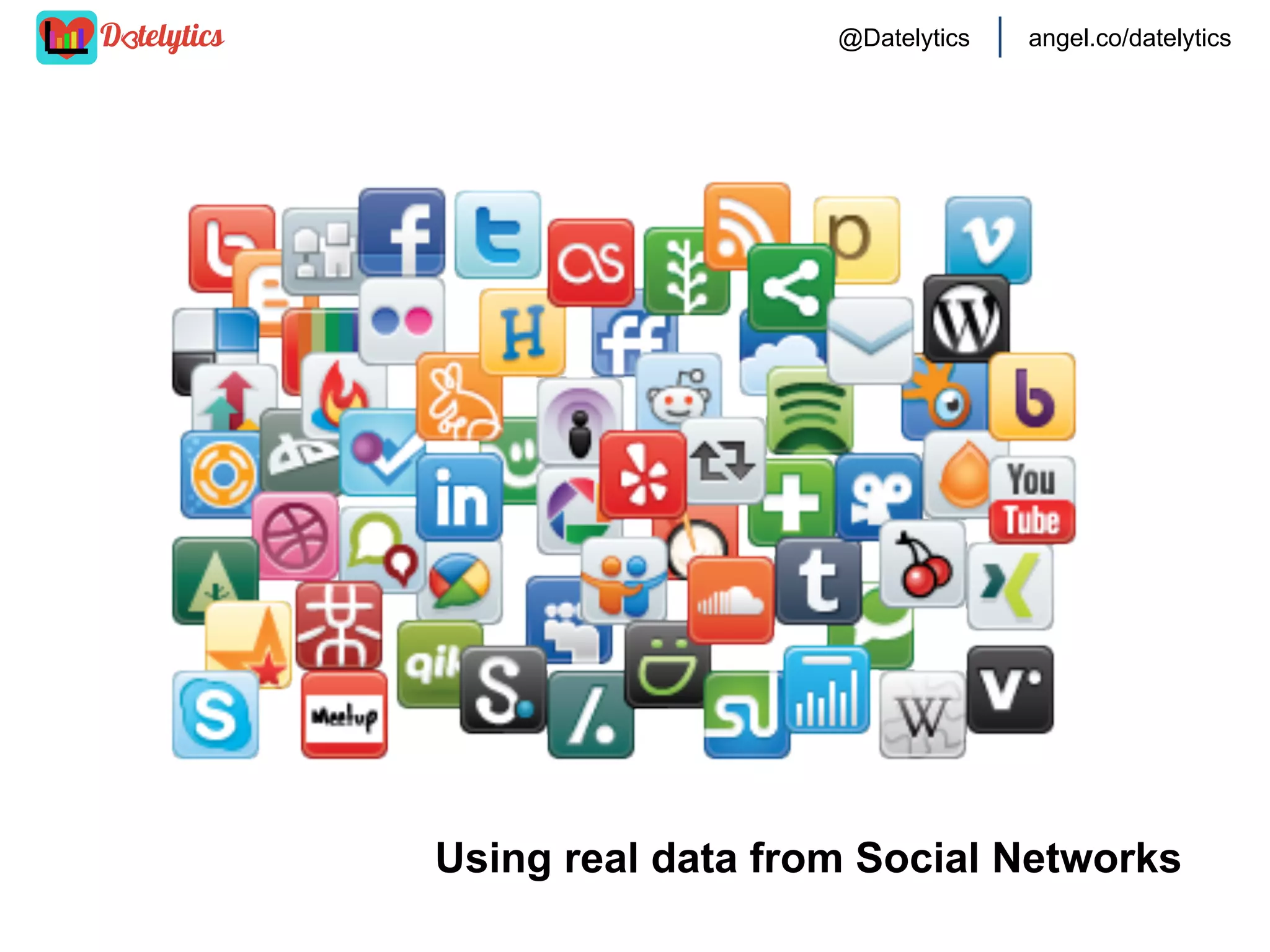 @Datelytics

angel.co/datelytics

Meet the Teamily

Brandon
Master Chief

Rheza
Tech Whisper

Milan
Graphic Wizard

Ximon
Android Guy

 