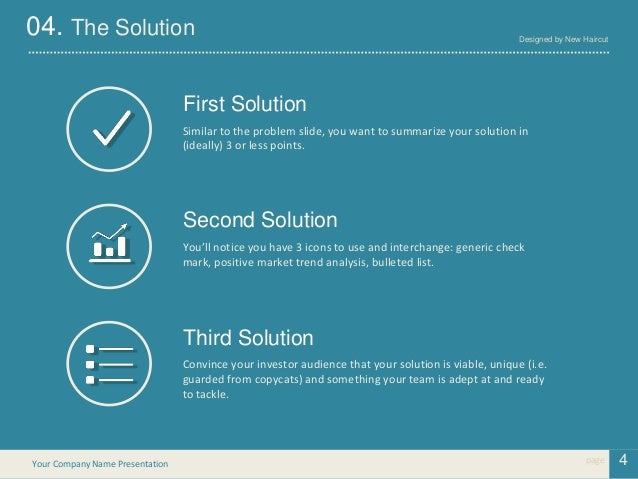 investor pitch deck template