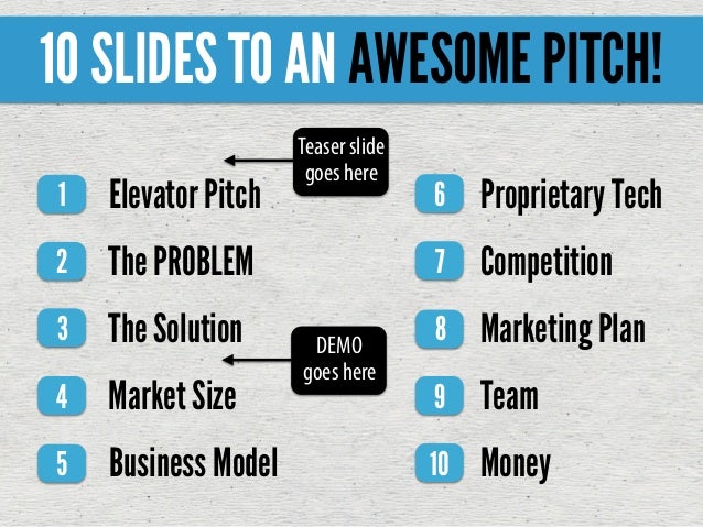 10 slides to an awesome pitch by dave mcclure