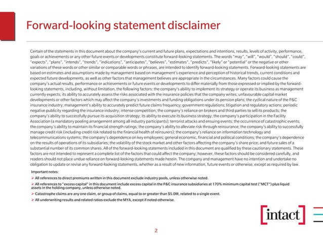 Intact Investor Presentation | PDF | Stocks and Bonds | Personal Investing