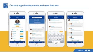 Current app developments and new features
PAGE 7
 