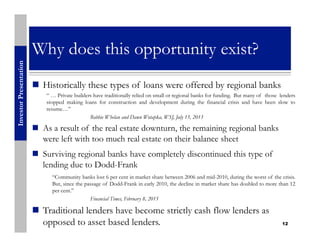 Pyatt Broadmark Pyatt Broadmark Investor Presentation Fund I | PDF