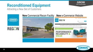 Reconditioned Equipment
Attracting a New Set of Customers
19
New Commercial Recon Facility New e-Commerce Website
19
 