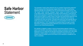 This presentation contains certain statements that are considered “forward-looking statements”
within the meaning of the Private Securities Litigation Reform Act of 1995. Forward-looking
statements generally can be identified by the use of forward-looking terminology such as “may,”
“will,” “expect,” “intend,” “estimate,” “anticipate,” “believe,” “project,” or “continue” or similar words
or the negative thereof. These statements do not relate to strictly historical or current facts and
provide current expectations of forecasts of future events. Any such expectations or forecasts of
future events are subject to a variety of factors. We caution that forward-looking statements must
be considered carefully and that actual results may differ in material ways due to risks and
uncertainties both known and unknown. Information about factors that could materially affect our
results can be found in Part I, Item 1A, Risk Factors in our Annual Report on Form 10-K for the
year ended December 31, 2015. Shareholders and potential investors are urged to consider
these factors in evaluating forward-looking statements and are cautioned not to place undue
reliance on such forward-looking statements.
We undertake no obligation to update or revise any forward-looking statement, whether as a
result of new information, future events or otherwise. Investors are advised to consult any further
disclosures by us in our filings with the Securities and Exchange Commission and in other written
statements on related subjects. It is not possible to anticipate or foresee all risk factors, and
investors should not consider any list of such factors to be an exhaustive or complete list of all
risks or uncertainties.
Safe Harbor
Statement
2
 
