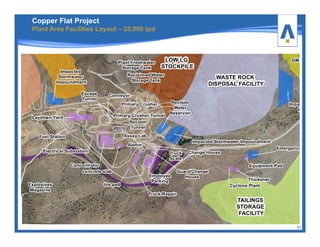 31
Copper Flat Project
Plant Area Facilities Layout – 25,000 tpd
 
