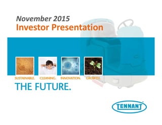 November 2015
Investor Presentation
 