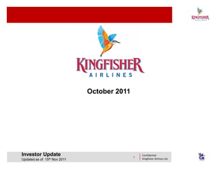 Investor presentation october 2011