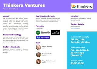 Contact Details
info@thinkera.pro
www.thinkera.pro
Key Selection Criteria
Working prototype, validated customer value
hypo...