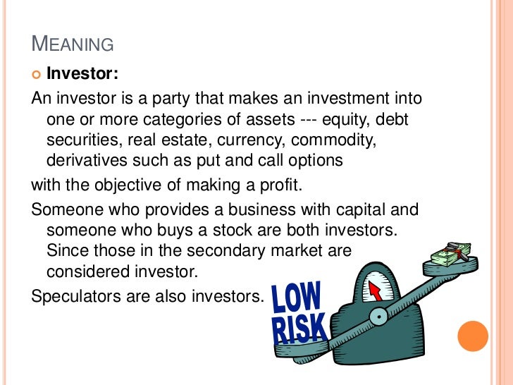 Investors life cycle