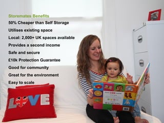 50% Cheaper than Self Storage
Utilises existing space
Local: 2,000+ UK spaces available
Provides a second income
Safe and ...