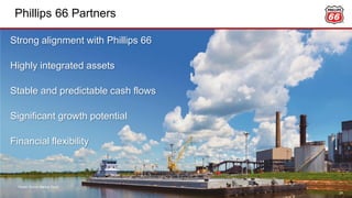Phillips 66 Partners
Strong alignment with Phillips 66
Highly integrated assets
Stable and predictable cash flows
Significant growth potential
Financial flexibility
Pecan Grove Marine Dock
24
 
