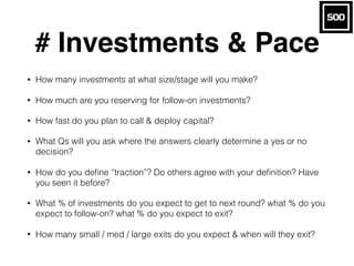 Investment Thesis Fundamentals (April 2016)