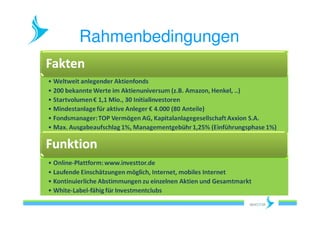 Rahmenbedingungen
 