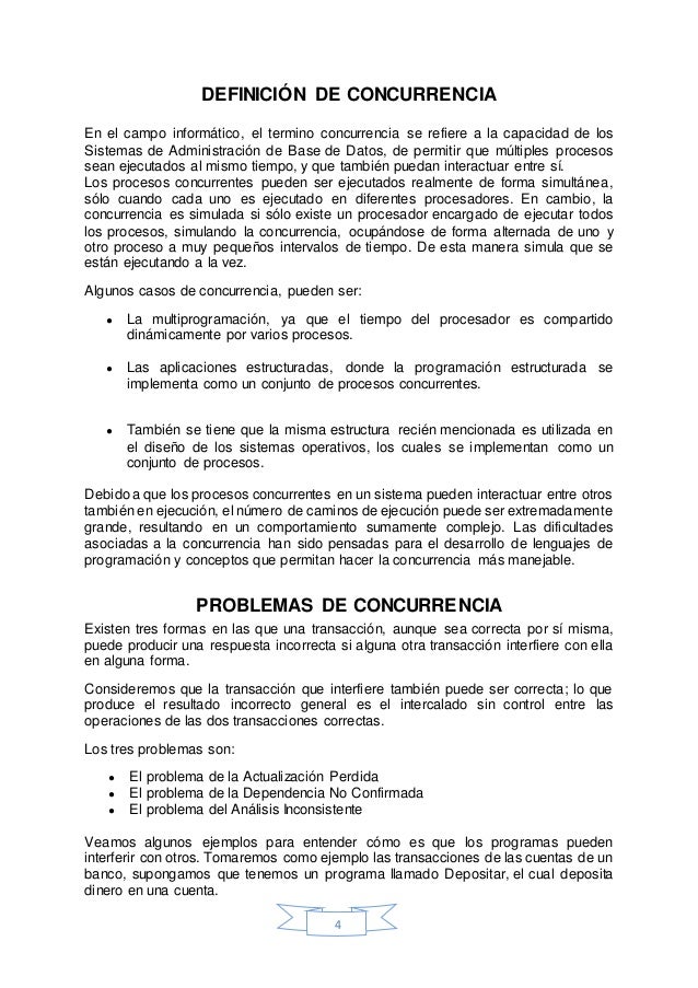 control de concurrencia