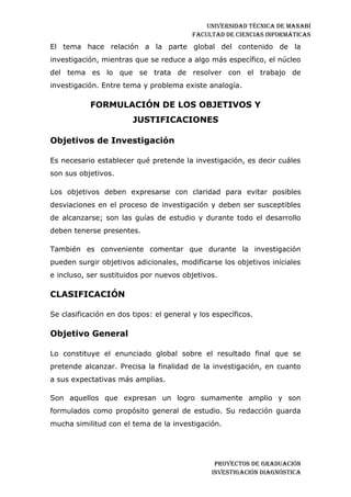 Investigación diagnostica