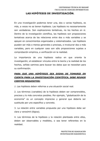 Investigación diagnostica