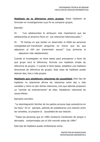 Investigación diagnostica