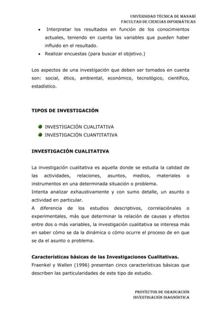 Investigación diagnostica