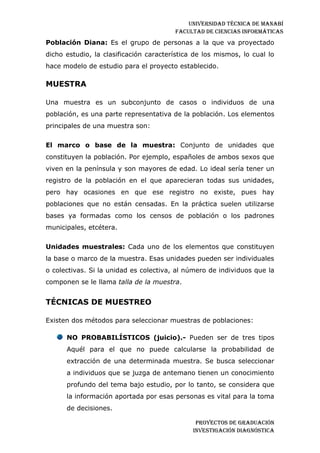 Investigación diagnostica