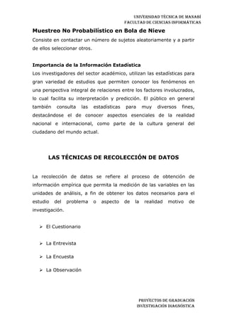 Investigación diagnostica