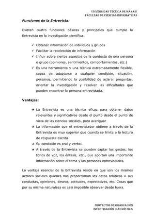 Investigación diagnostica