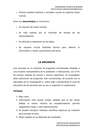 Investigación diagnostica