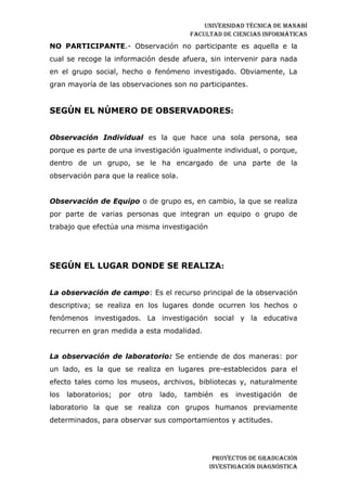 Investigación diagnostica