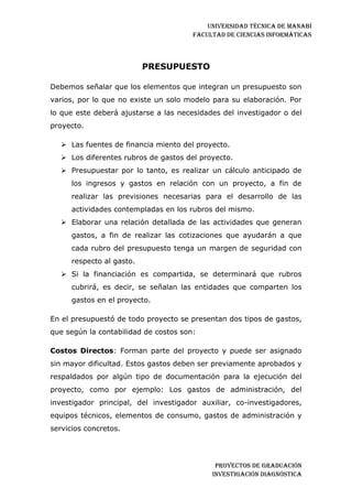 Investigación diagnostica