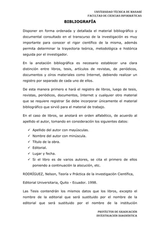 Investigación diagnostica