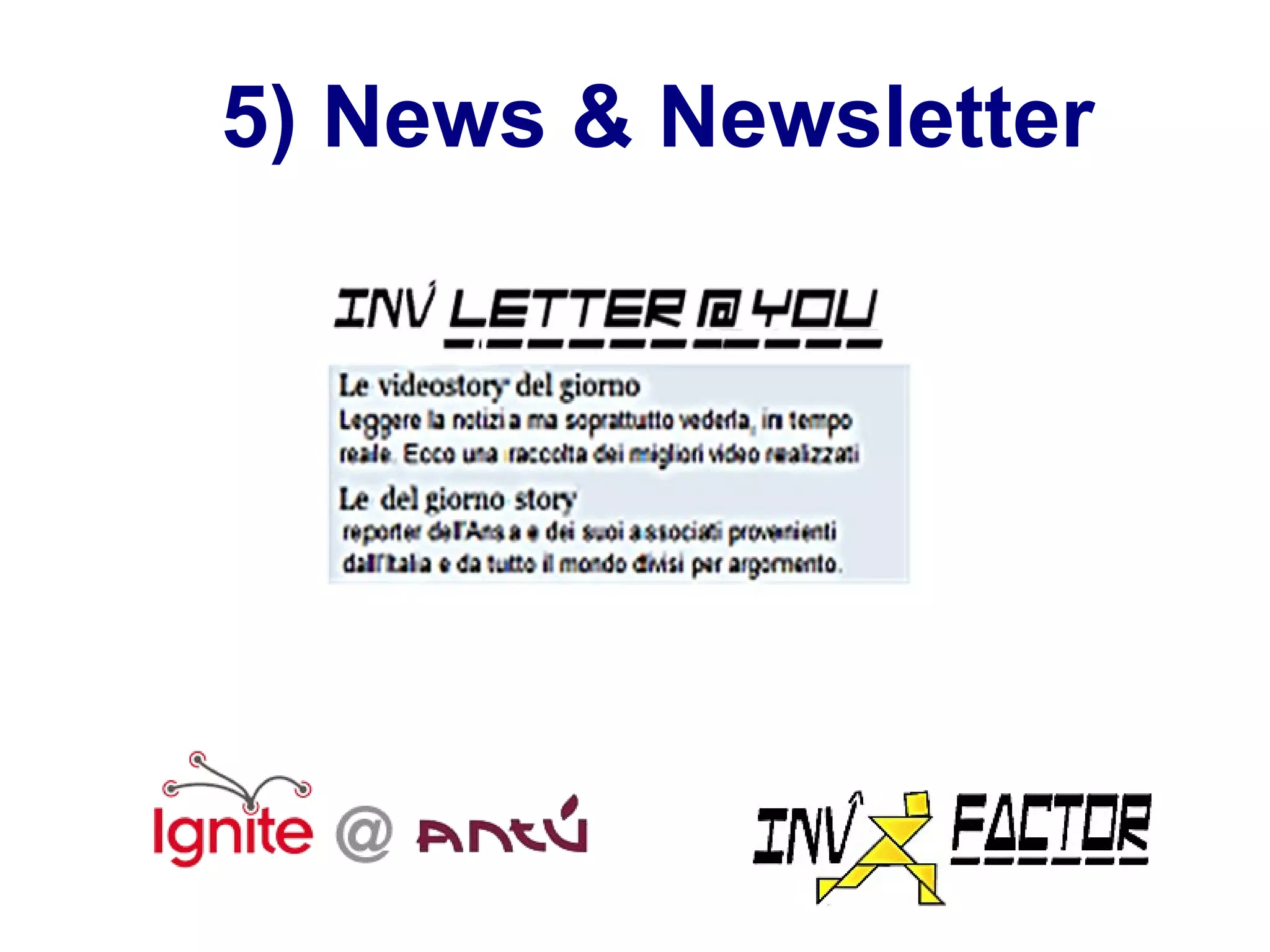 5) News & Newsletter 