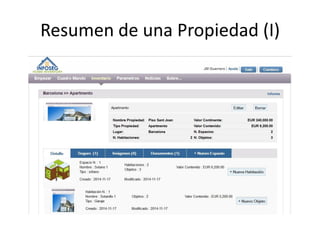 Resumen de una Propiedad (I)
 