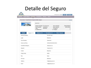 Detalle del Seguro
 