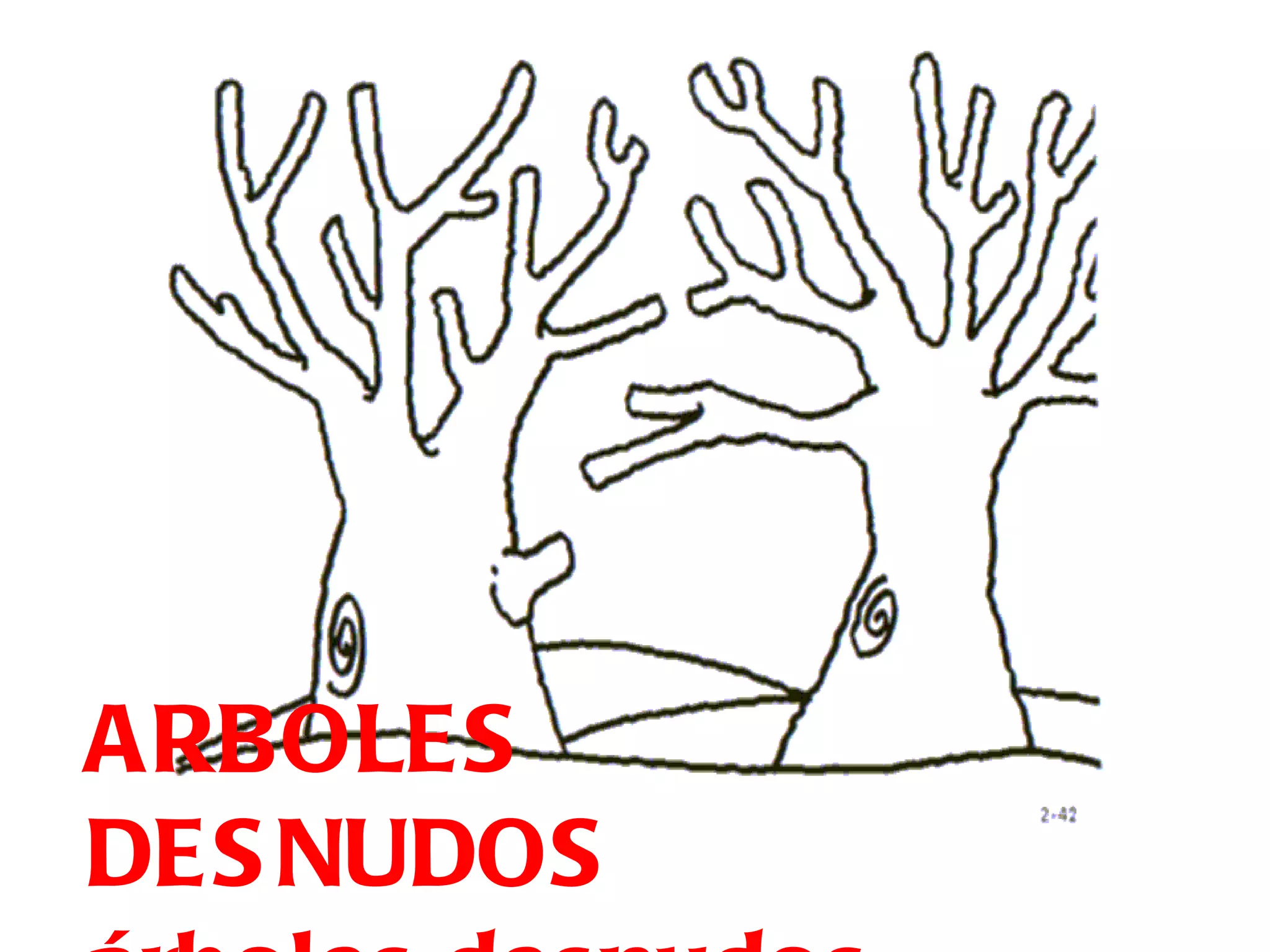 ARBOLES  DESNUDOS árboles desnudos 