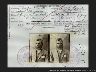 National Archives of Australia: ST84/1, 1909/21/41-50
 