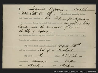 National Archives of Australia: SP42/1, C1916/7061
 