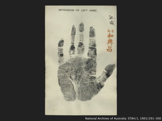 National Archives of Australia: ST84/1, 1905/291-300
 