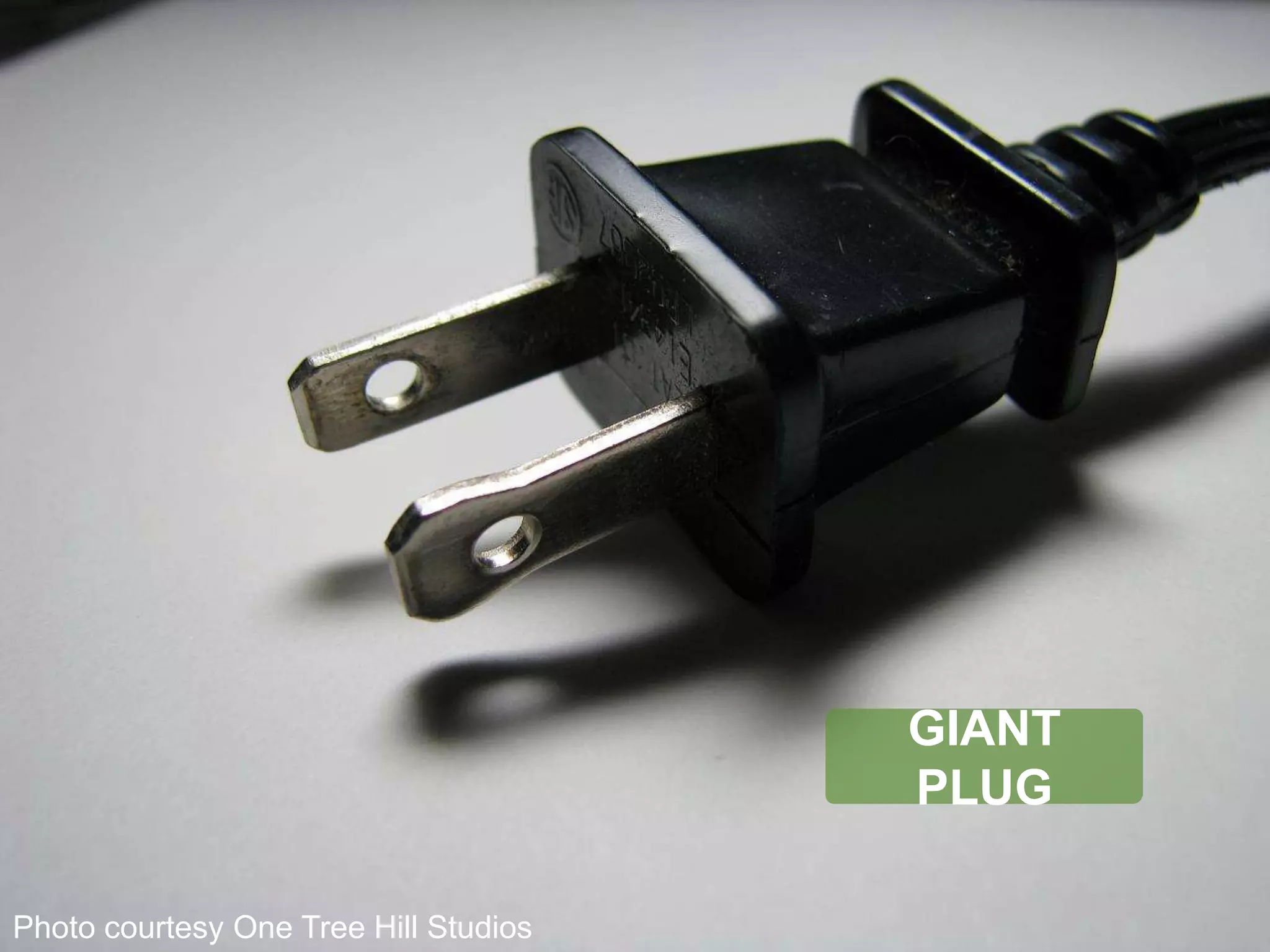 GIANT PLUGPhoto courtesy One Tree Hill Studios