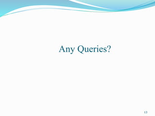 Any Queries?
13
 