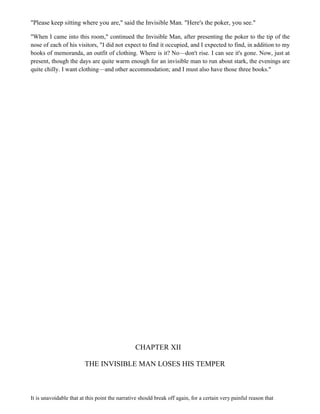 Chapter 5 Invisible Man Invisible man | PDF