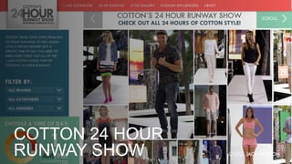 COTTON 24 HOUR
RUNWAY SHOW
 
