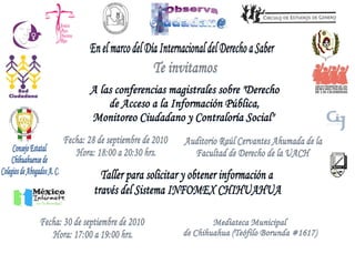 Invitación Chihuahua 2010