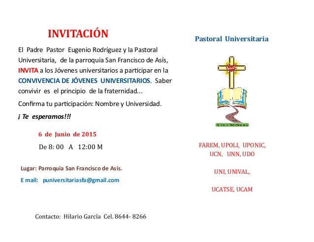 invitación convivencia ejemplo de cartas de recomendaciones